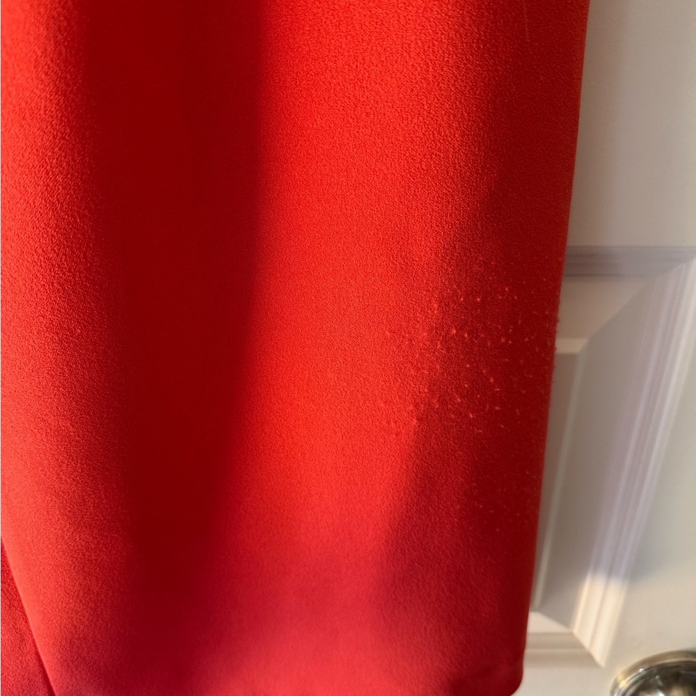 Trina Turk Coral Cutout Faux Overlay Midi Dress size 6 - Picture 8 of 12